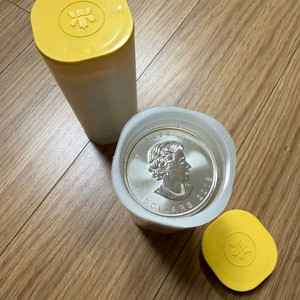 캐나다 실버 메이플 코인 은화 튜브 2개