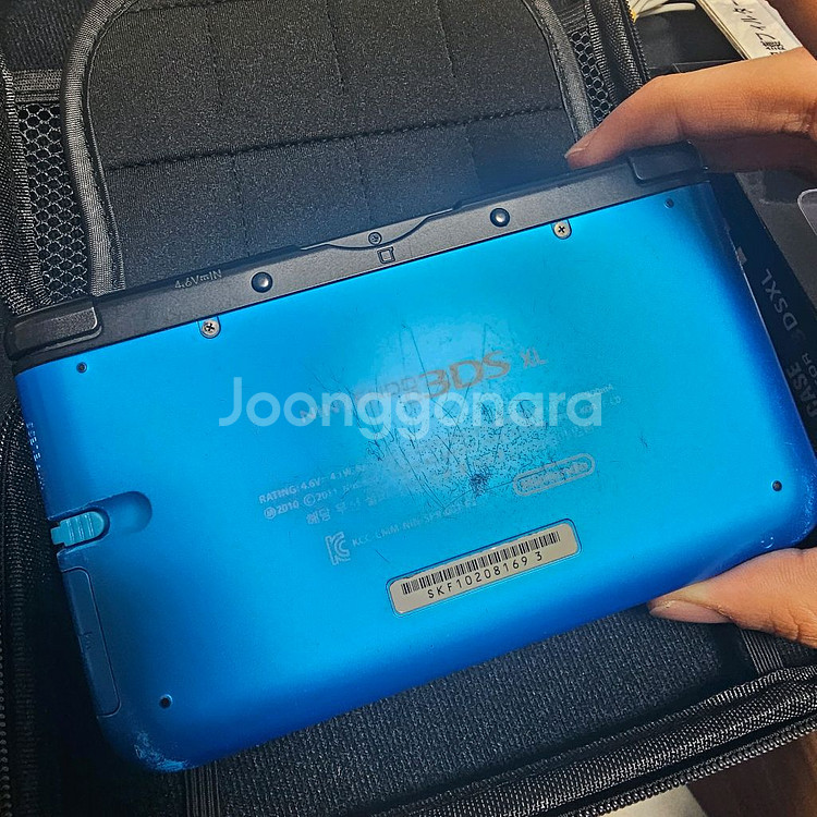 닌텐도 3ds xl 구큰다수 블루 + 파우치 케이스 일괄 팝니다--3