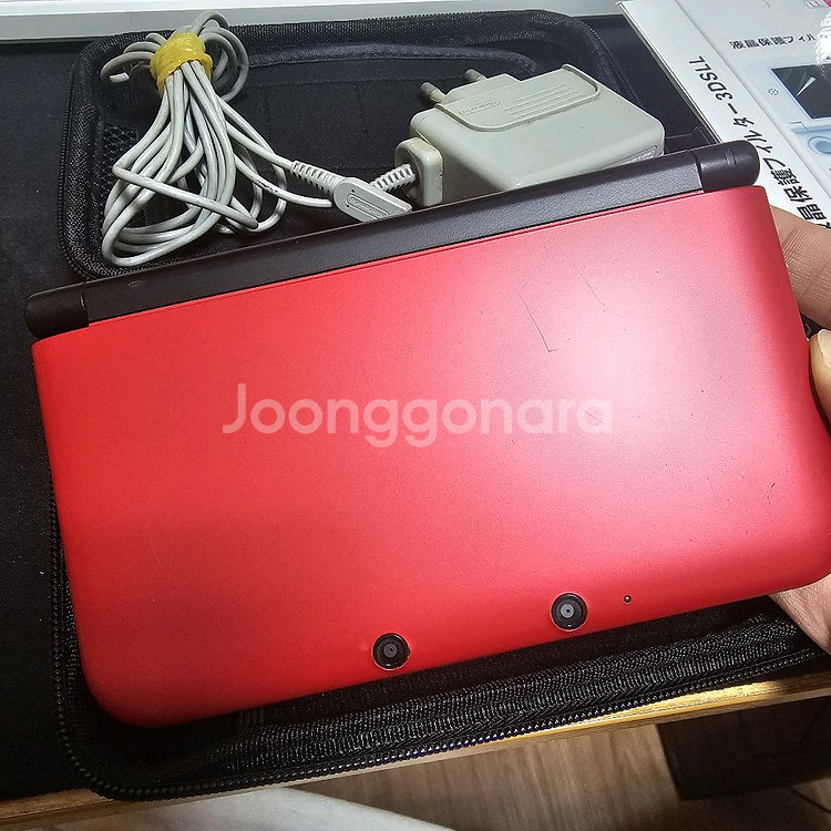 닌텐도 3ds xl 구큰다수 레드 + 파우치 케이스 일괄 팝니다--2