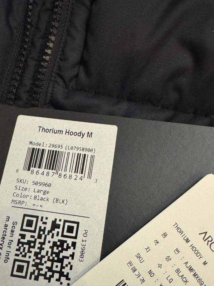 아크테릭스 토륨 lt 후디 블랙 라지(L)--2