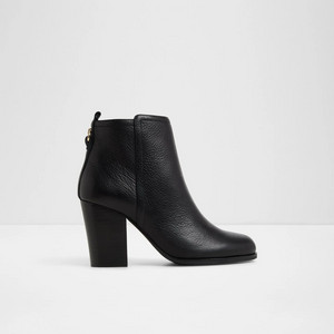ALDO 블랙 소가죽 앵클부츠 이미지