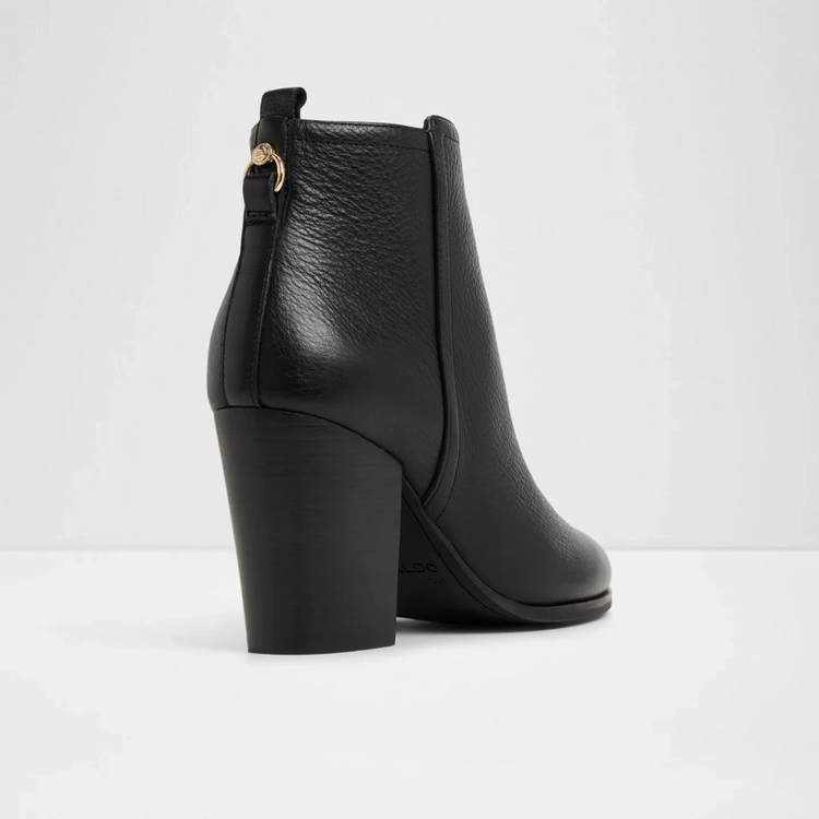 ALDO 블랙 소가죽 앵클부츠 이미지