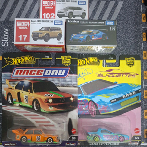 (미개봉)토미카 프리미엄, 핫휠 리얼라이더 등 5대 일괄