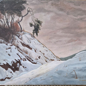 서양화가 김성애 이포의겨울(B) 구필(구족)화가