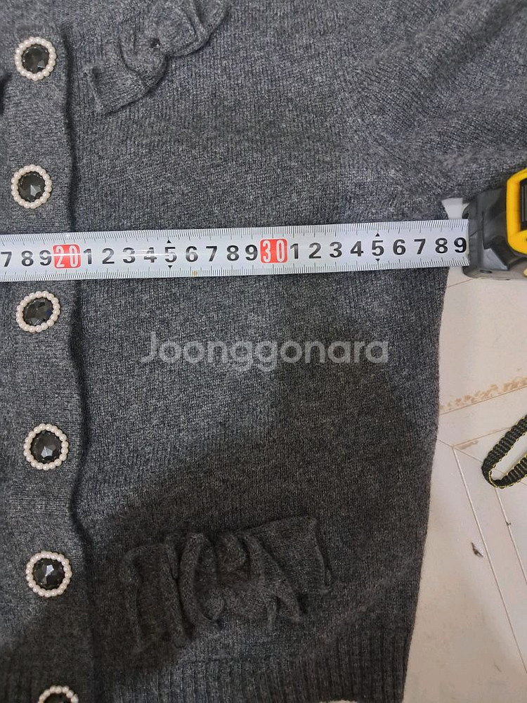 손정완 캐시미어 100프로 가디건 55사이즈--3