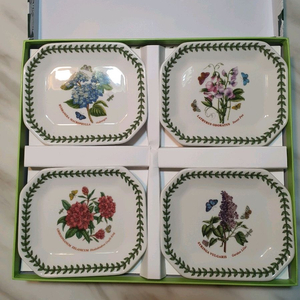 포트메리온 팔각소접시 4p 일괄( 백화점정품새상품