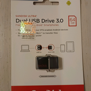 (새상품)듀얼 USB OTG 드라이브 64GB