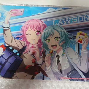 뱅드림 로손 폰타 카드+아크릴보드 히나 아야