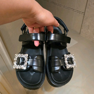 슈콤마보니 크리스탈 장식 샌들 380 사이즈 250