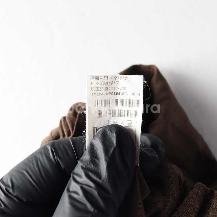 TIME 타임 브라운 와이드 밴딩 이지 팬츠 바지--7