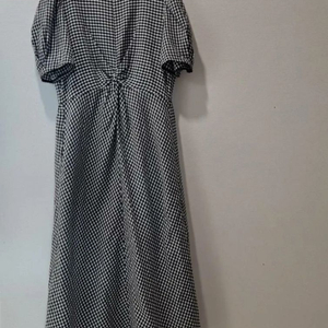 GUILTFREE 깅엄체크 퍼프 원피스 M