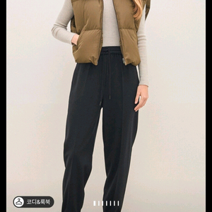 한섬팸셀 더캐시미어 비품 구스다운 베스트 브라운55[한섬패밀리세일 1년차비품 타임 마인 더캐시미어 시스템 랑방