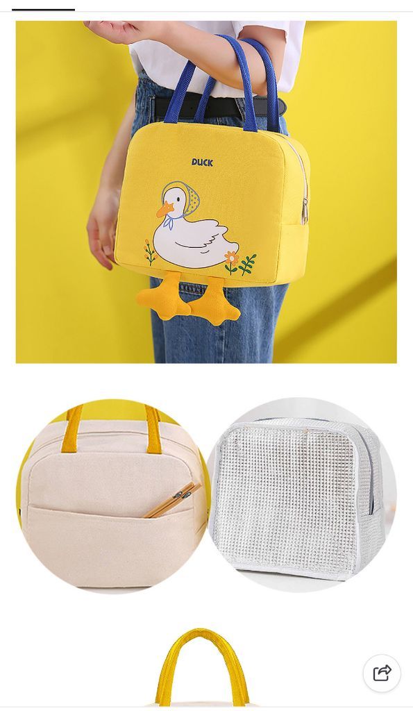 새상품 오리 보온 보냉백--3