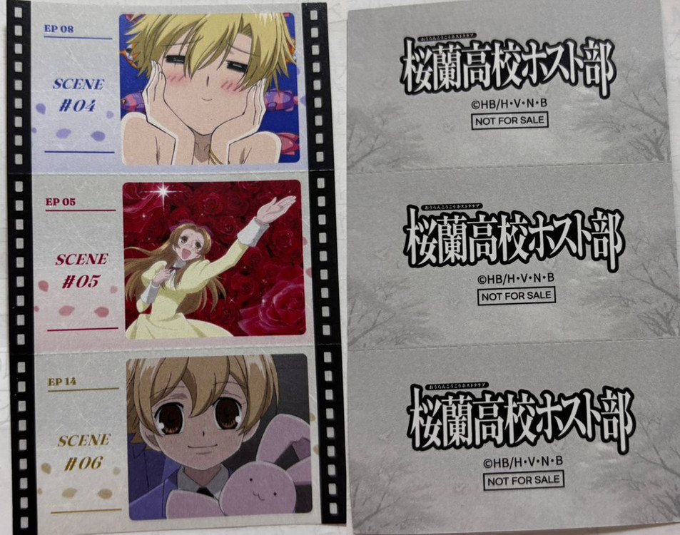 [판매] 오란고교 사교클럽 호스트부 모애쿠 티켓 특전 타마키 하니 오란--0