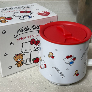 산리오 정품 헬로키티 머그컵 새상품 미개봉