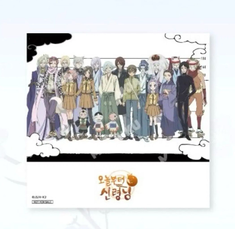 [교환] 오늘부터 신령님 오신령 오부신 모애쿠 콜카 특전 투명 스탠드 이미지