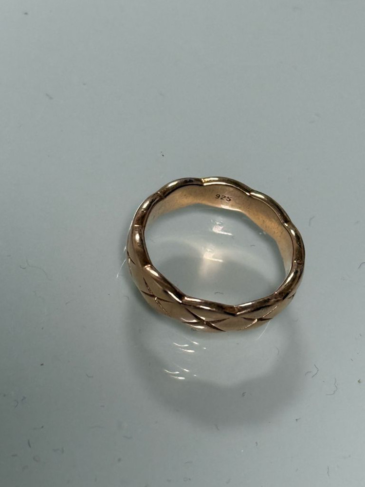 925실버반지 로즈골드 15호--0