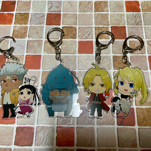 강철의 연금술사 에드 알폰스 윈리 스카 메이 아크릴 키링 4종 일괄