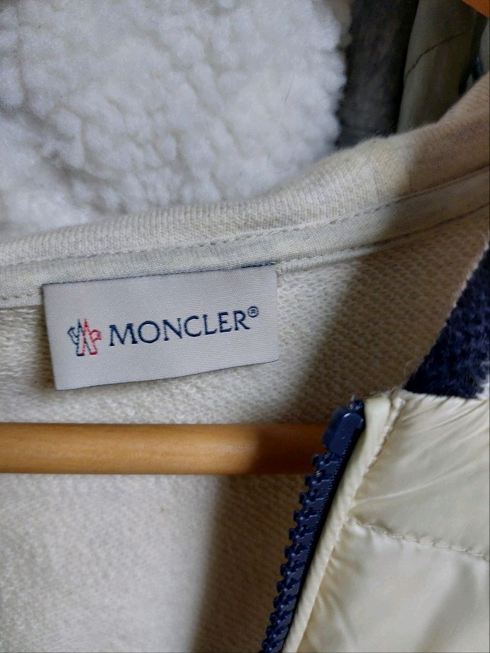 몽클레어 후드 패딩 조끼 아이보리 xl 백화점판--5