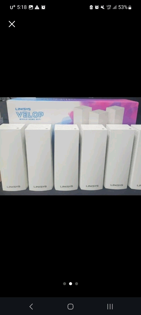 링크시스 Linksys 트라이밴드 WHW03 V2 AC6600 판매합니다--0
