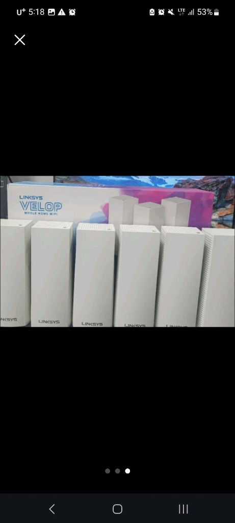 링크시스 Linksys 트라이밴드 WHW03 V2 AC6600 판매합니다--2