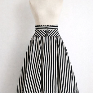 올림피아 르탱(Olympia Le-Tan) 스트라이프 스커트 / 새상품 이미지