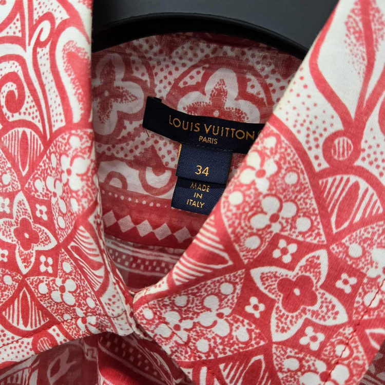 [여성34사이즈]루이비통 LV 모노그램 박시 셔츠--1