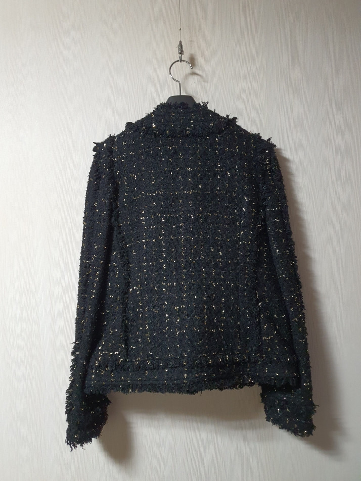 JS 뉴욕 펄버튼 트위드 자켓 프리사이즈 정품--7