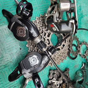 27단 스램 x9 xo 시마노slx스프라켓 크랭크등 등