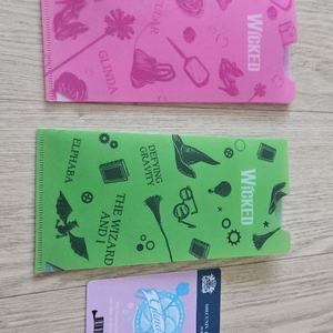 뮤지컬 위키드 굿즈 티켓 홀더 2종 + 카드