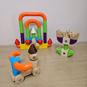 <<리뉴얼모델 상태좋음>>에듀토이 201피스 (씽크씽크 에드토이 edtoy 내가맥스 다빈치키즈 다빈치자석블럭)