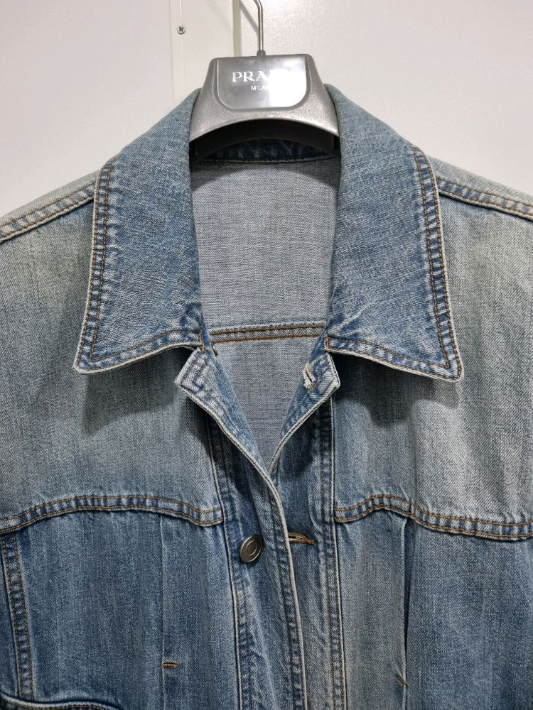 시스템옴므 연청 데님 청자켓 이미지