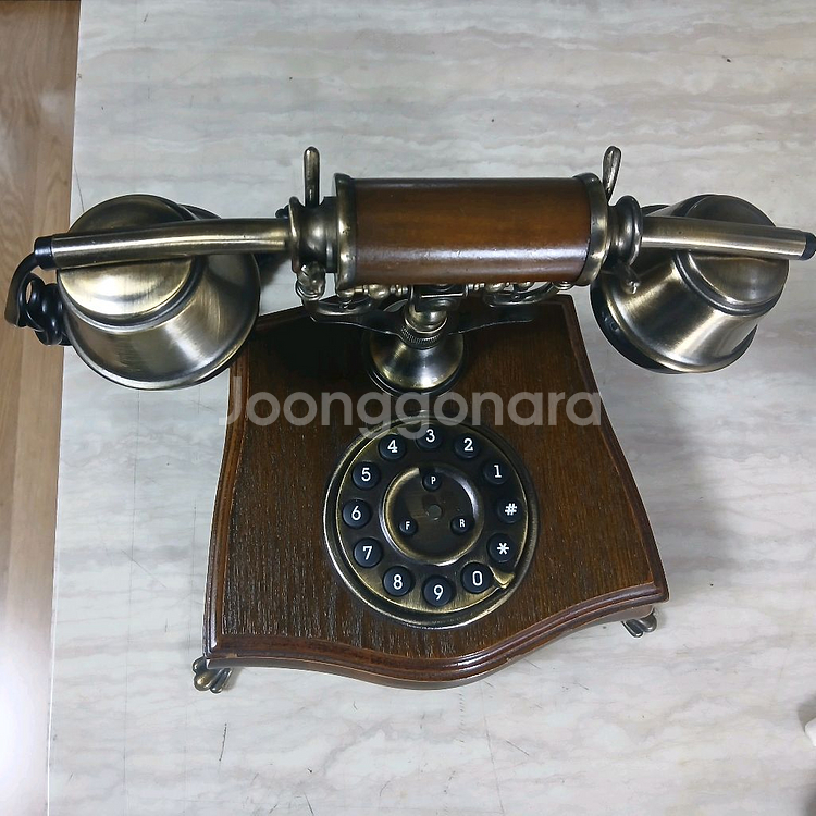 황실 어전 전화기 골동품--3