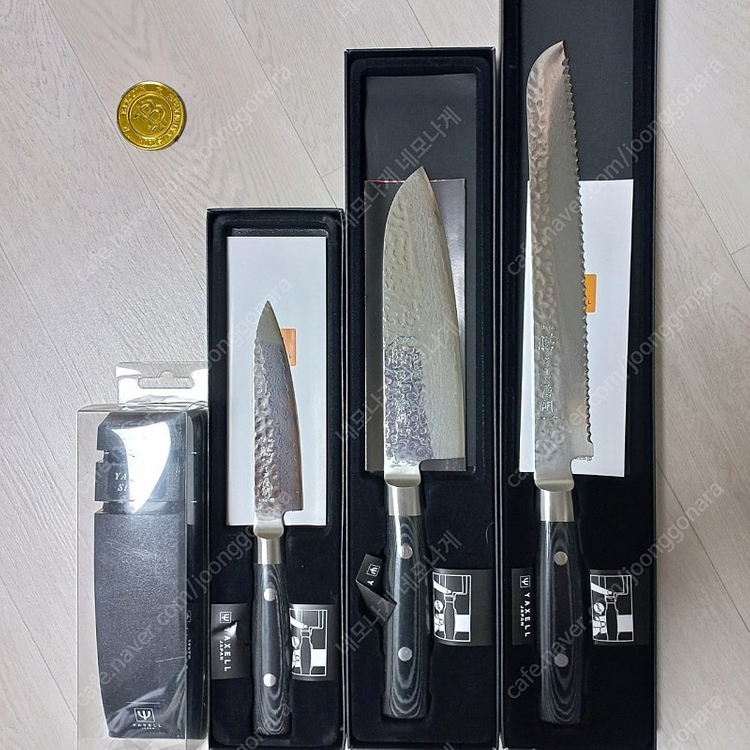 일제 다마스커스칼 약셀젠 산토쿠 세트 이미지