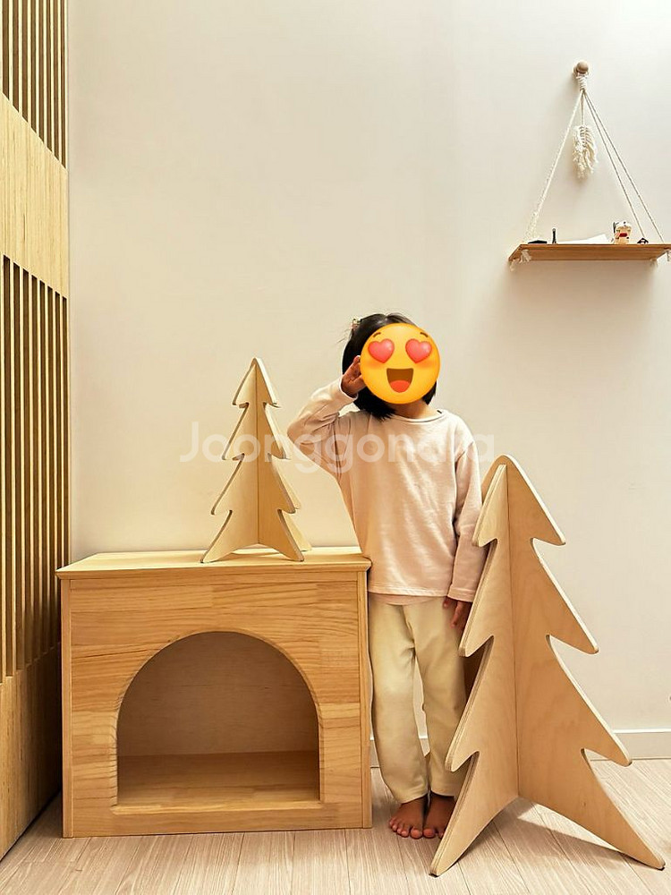 인테리어 소품 우드 벽난로 & 우드 트리 (새제품)--8