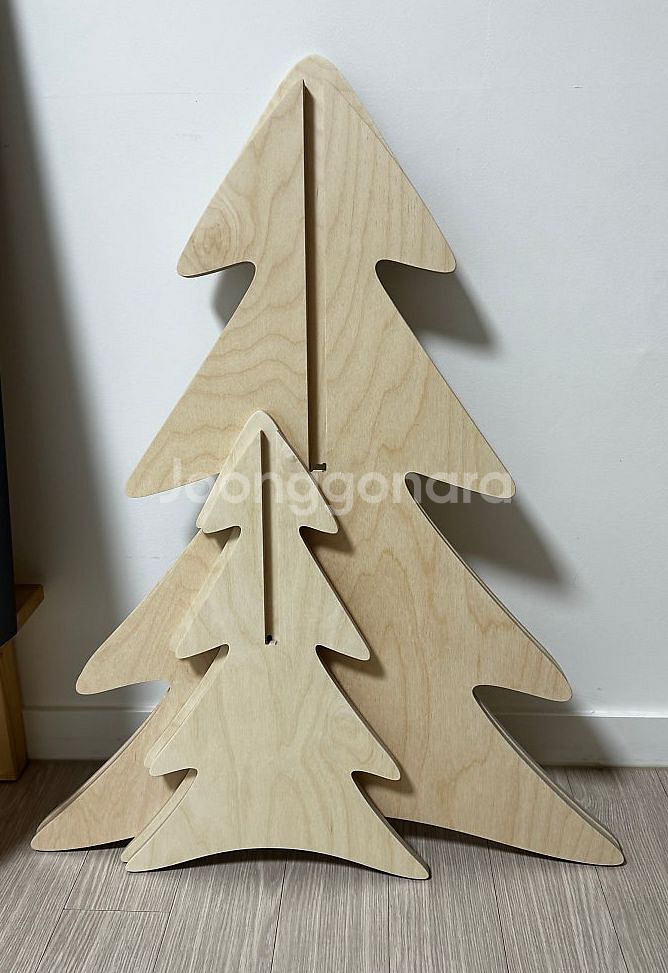 인테리어 소품 우드 벽난로 & 우드 트리 (새제품)--9