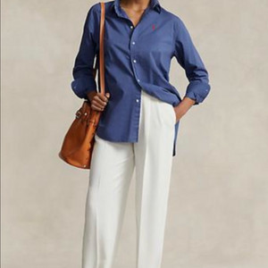 폴로 랄프로렌 오버사이즈 코튼 트윌셔츠