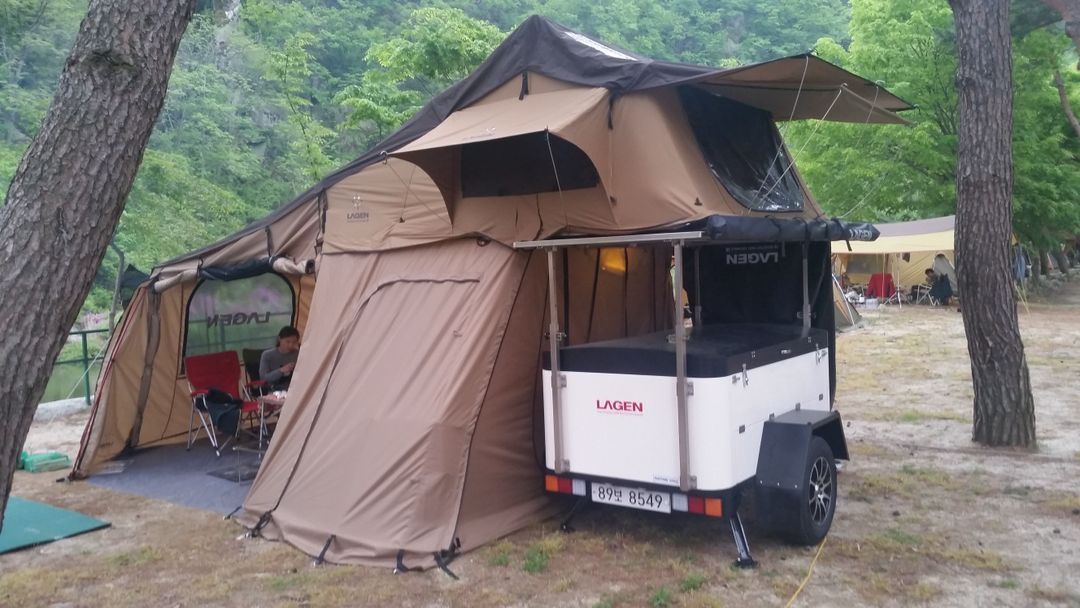 러건트레일러 +루프텐트 이미지