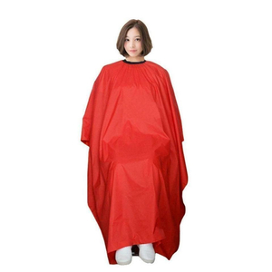 새 빨강색 미용실 가운 헤어샵 이발보 염색 파마 커트 이미지