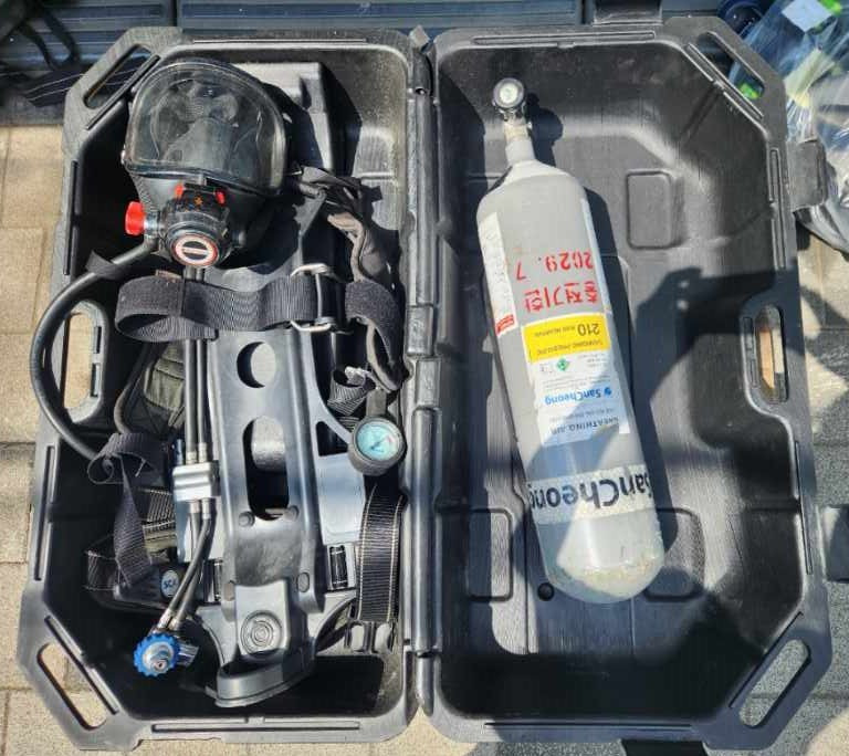 스킨스쿠버 산소통 8.4리터 12리터 3개 화재진압용 산소통.등--3