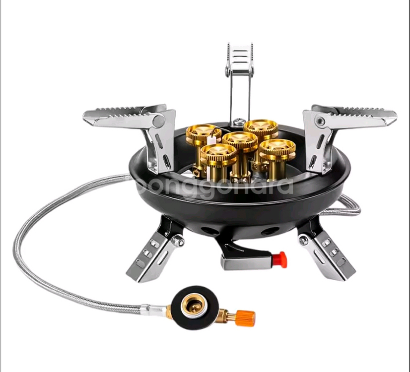 캠핑 일반형 중형 5구 가스 버너 스토브 (새상품)--6