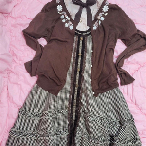 급처상태좋음!로디스포토 리본 꽃 비즈장식 공주가디건 리즈리사st레니본st