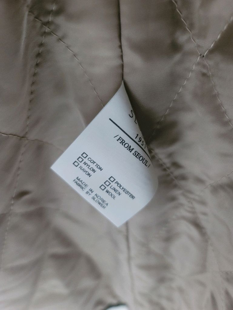 SLOWER 슬로워 울 떡볶이코트 50표기 남성 100정사이즈 상태굿남성--5