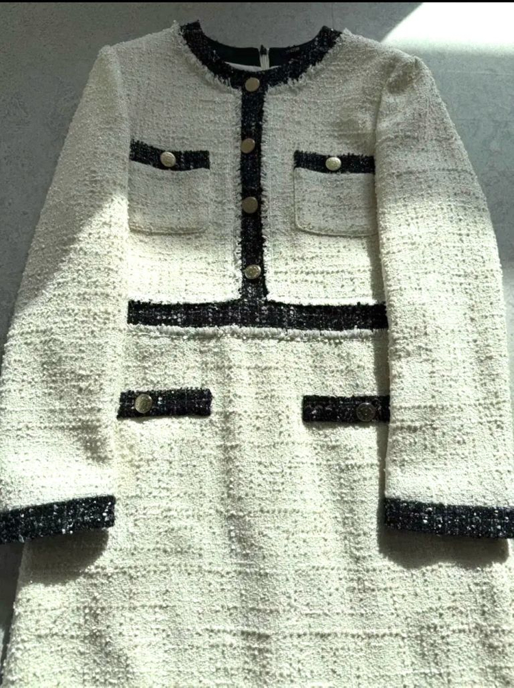 마쥬 트위드원피스--3