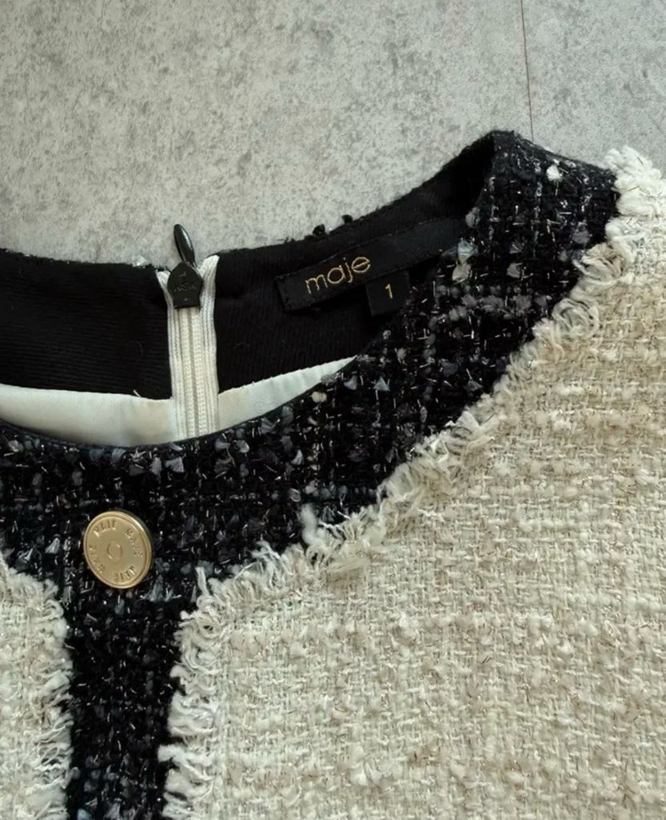 마쥬 트위드원피스--6