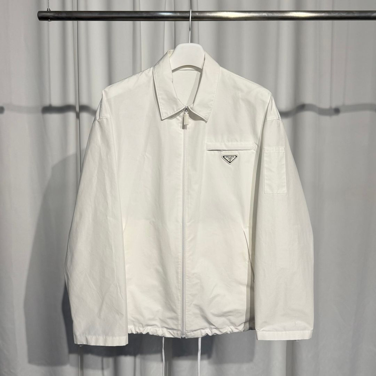 [정품] 프라다 테크니컬 포플린 자켓 sgn889 오버핏L사이즈--0