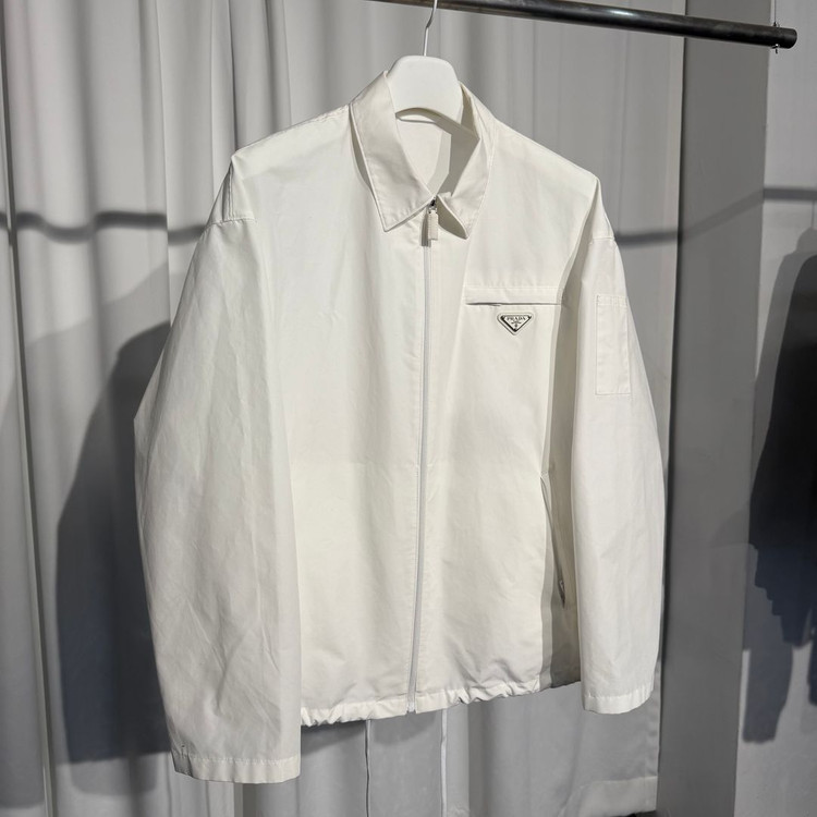 [정품] 프라다 테크니컬 포플린 자켓 sgn889 오버핏L사이즈--1