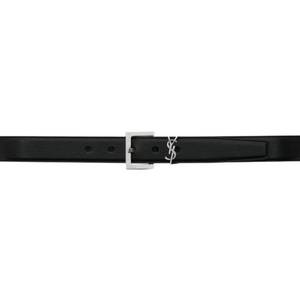 입생로랑 로고 레더 벨트