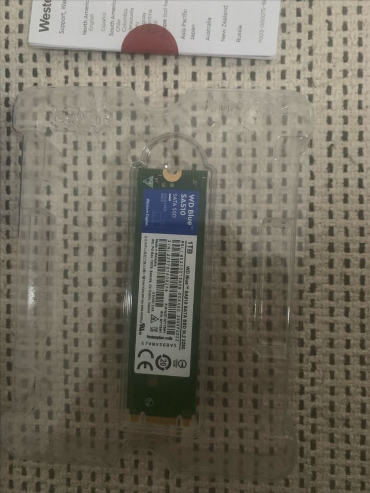 WD BLUE SA510 M.2 SATA SSD 1TB 이미지