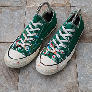 (260)컨버스 척 70 빈티지 캔버스 아마존 그린 커스텀 스니커즈